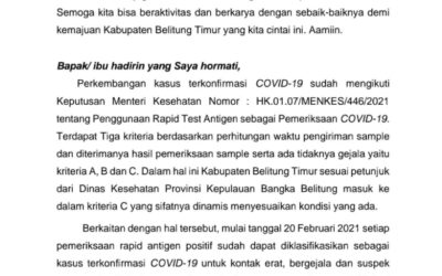 9 Orang Terkonfirmasi Positif COVID-19