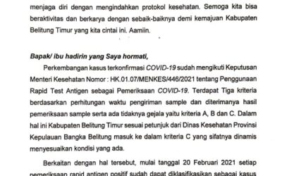 28 Orang Terkonfirmasi Positif COVID-19