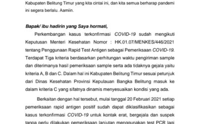 11 Orang Terkonfirmasi Positif COVID-19
