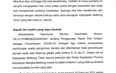 12 Orang Terkonfirmasi Positif COVID-19