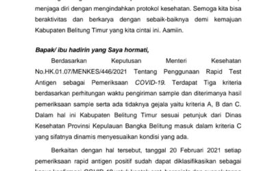 60 Orang Terkonfirmasi Positif COVID-19