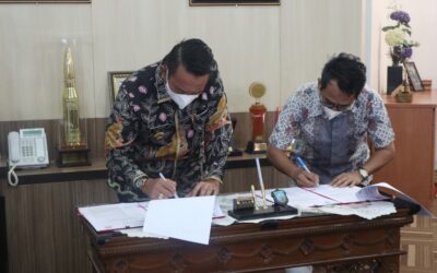 Pemkab Beltim Terima Bantuan Thermogun Dari KPUD