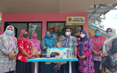 Dekranasda Serahkan Bantuan Alat Industri Kepada Sahabat Lais Simpang Tiga