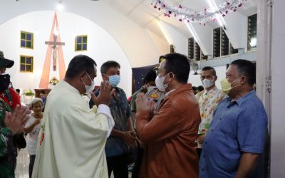 Monitoring Pelaksanaan Misa Natal 2021, Aan Inginkan Harmonisasi Antar Umat Beragama Terjalin di Beltim