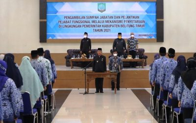 Bupati Beltim Lantik 156 Pejabat Fungsional