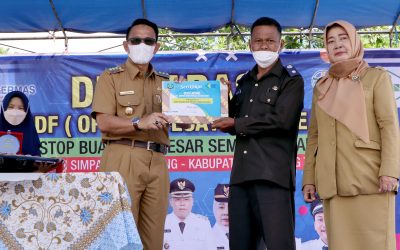 Deklarasi ODF Simpang Renggiang, Aan Inginkan Kabupaten Beltim Bersih dan Sehat