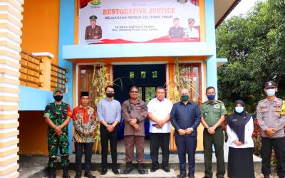 Peresmian Rumah Restorative Justice Desa Simpang Pesak, Khairil Ingin Perkara Ringan Diselesaikan secara Damai