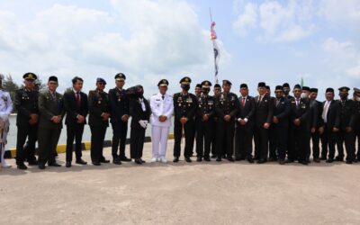 Upacara Pelarungan Bunga dalam rangkaian Peringatan HUT ke-77 Kemerdekaan Republik Indonesia