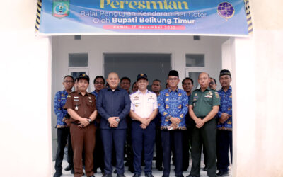 Aan Resmikan Balai Uji KIR, Dorong Peningkatan PAD Beltim
