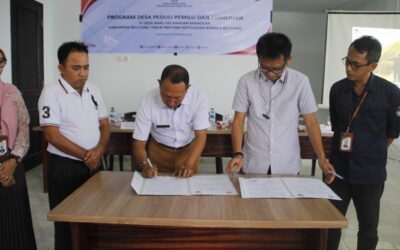KPU Provinsi Bentuk Relawan Kader di Desa Baru