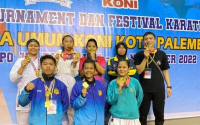 Karateka Beltim Torehkan Prestasi di Open Tournamen Palembang