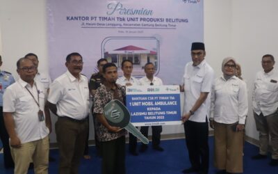 Kantor Unit Produksi Belitung PT. Timah Tbk Diresmikan