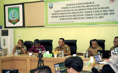 DLH Adakan Konsultasi Publik II Penyusunan KLHS Kabupaten Belitung Timur