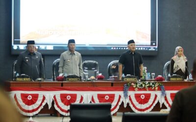 DPRD Beltim Terima Dua Raperda tentang Pertanggungjawaban Pelaksanaan APBD dan Keuangan Desa