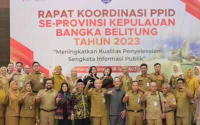 Dukung Keterbukaan Informasi Publik di Provinsi Kepulauan Bangka Belitung PPID Utama Belitung Timur Tandatangani Komitmen Bersama