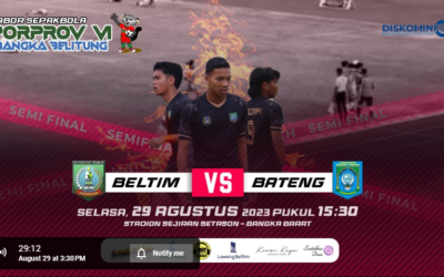 Diskominfo Beltim Siarkan Langsung Laga Semifinal PS Beltim vs PS Bateng