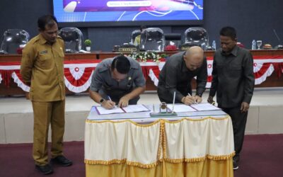 Bupati Beltim-Ketua DPRD Tandatangani Kesepakatan Perubahan KUA-PPAS 2023