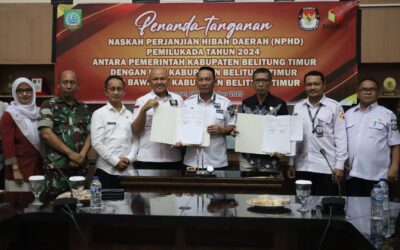 Pemkab Hibahkan Rp22 Milyar untuk KPU dan Bawaslu Beltim