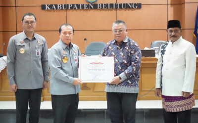 Pemkab Beltim Terima Penghargaan Kabupaten/Kota Peduli HAM Tahun 2022