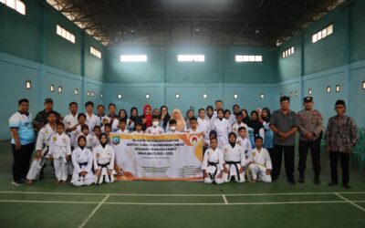 Gali Potensi Atlet Karate, Inkai Beltim Lantik Pengurus Ranting