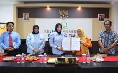 Kajari dan Kadin Kesehatan Beltim Teken MoU