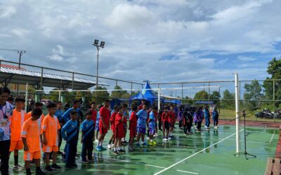 Dispora Beltim Gelar Kejuaraan Bola Voli Mini Sekabupaten