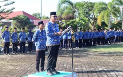 Haru Biru di Momen Terakhir Bupati Pimpin Apel KORPRI