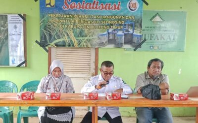 Pemkab Beltim Hadiri Sosialisasi Pekerjaan Rehabilitasi DI Selingsing