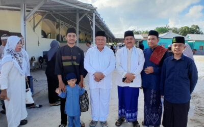Wakil Bupati Salat Idul Adha di Masjid Assalam I Desa Baru Manggar