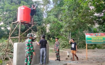 Satgas TMMD Lanjutkan Pembuatan Sumur Bor 20 Meter