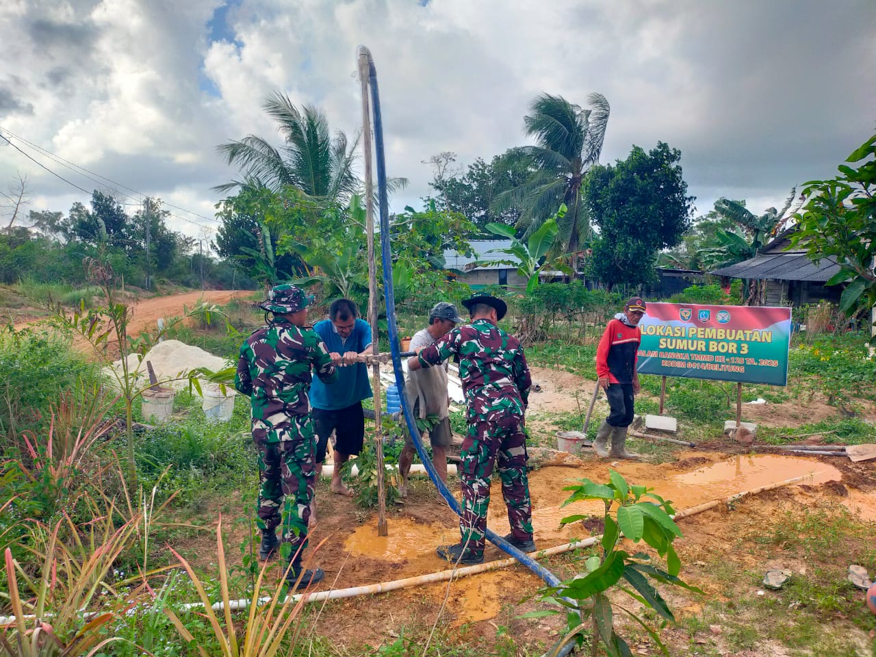 TMMD Mulai Kerjakan Sumur Bor Program Unggulan Kasad