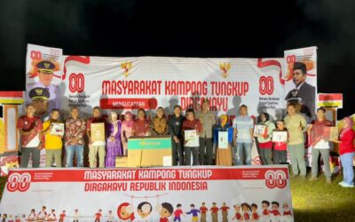 Pemkab Beltim Apresiasi Semangat Gotong Royong dan Kerukunan Warga Dusun Tungkup Kecamatan Dendang