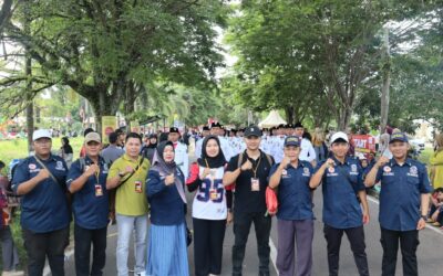 Parade Drumband Meriahkan Pawai Pembangunan di Beltim