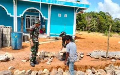 Fasilitas Mesjid Al-Hidayah Jadi Sasaran Rehab TMMD