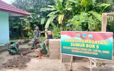 Lima Titik Sumur Bor Diselesaikan Satgas TMMD