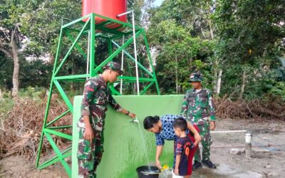Warga Simpang Pesak Nikmati Pemakaian Sumur Bor