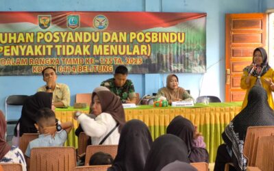Satgas TMMD Gelar Penyuluhan Pembinaan Posyandu  